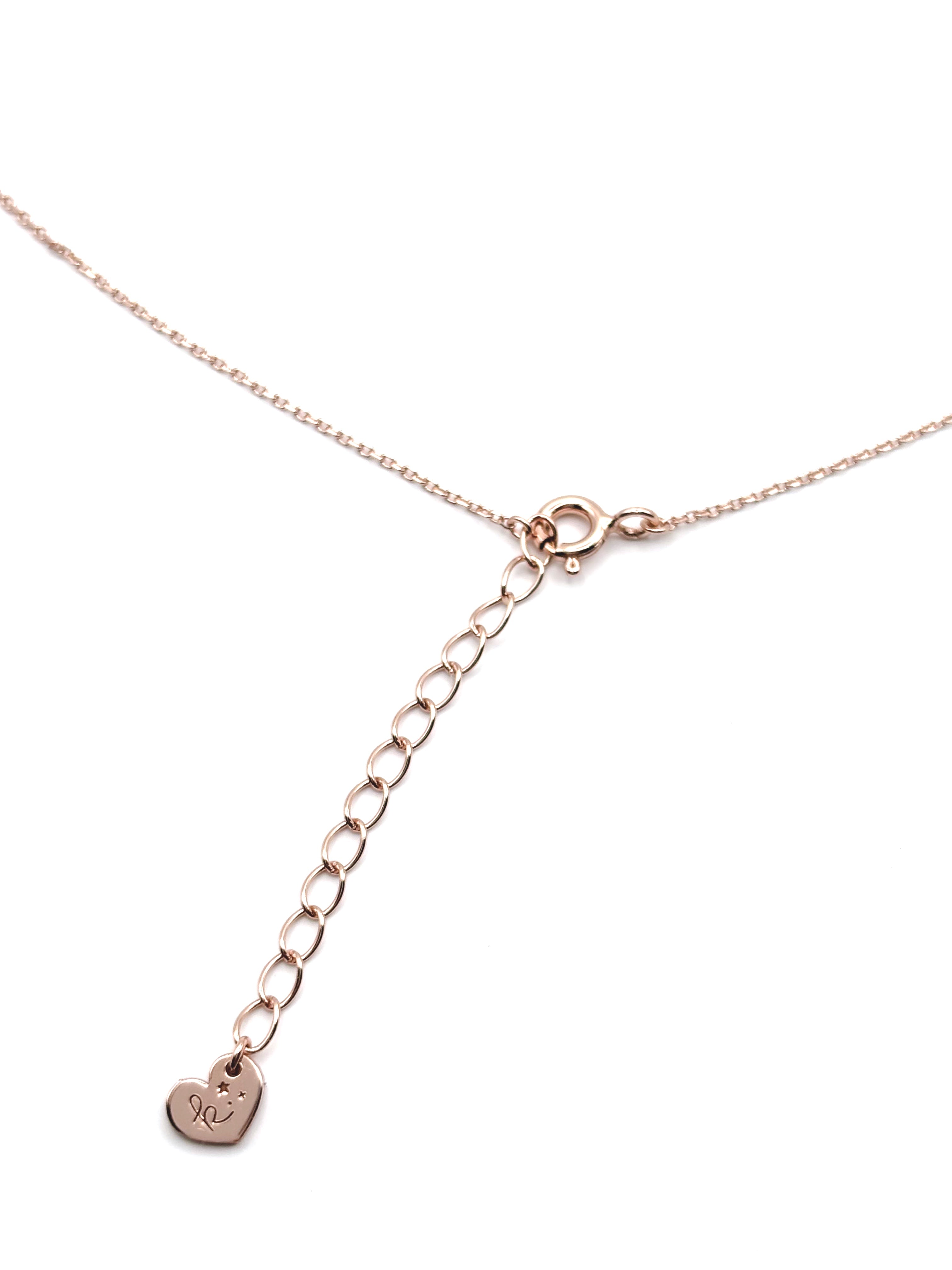 Twinkling Heart Necklace- Rose Gold