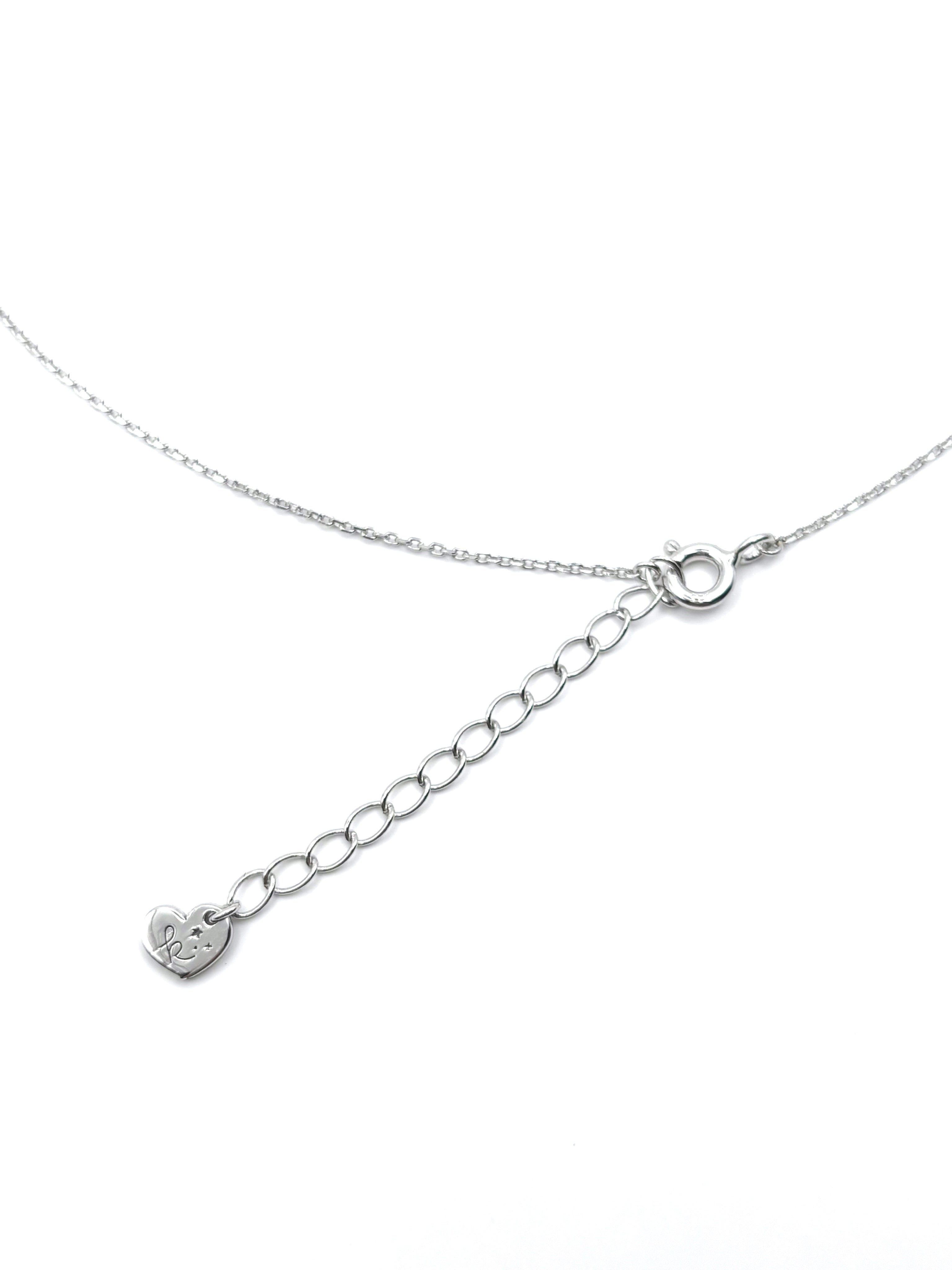 Twinkling Heart Necklace- Silver