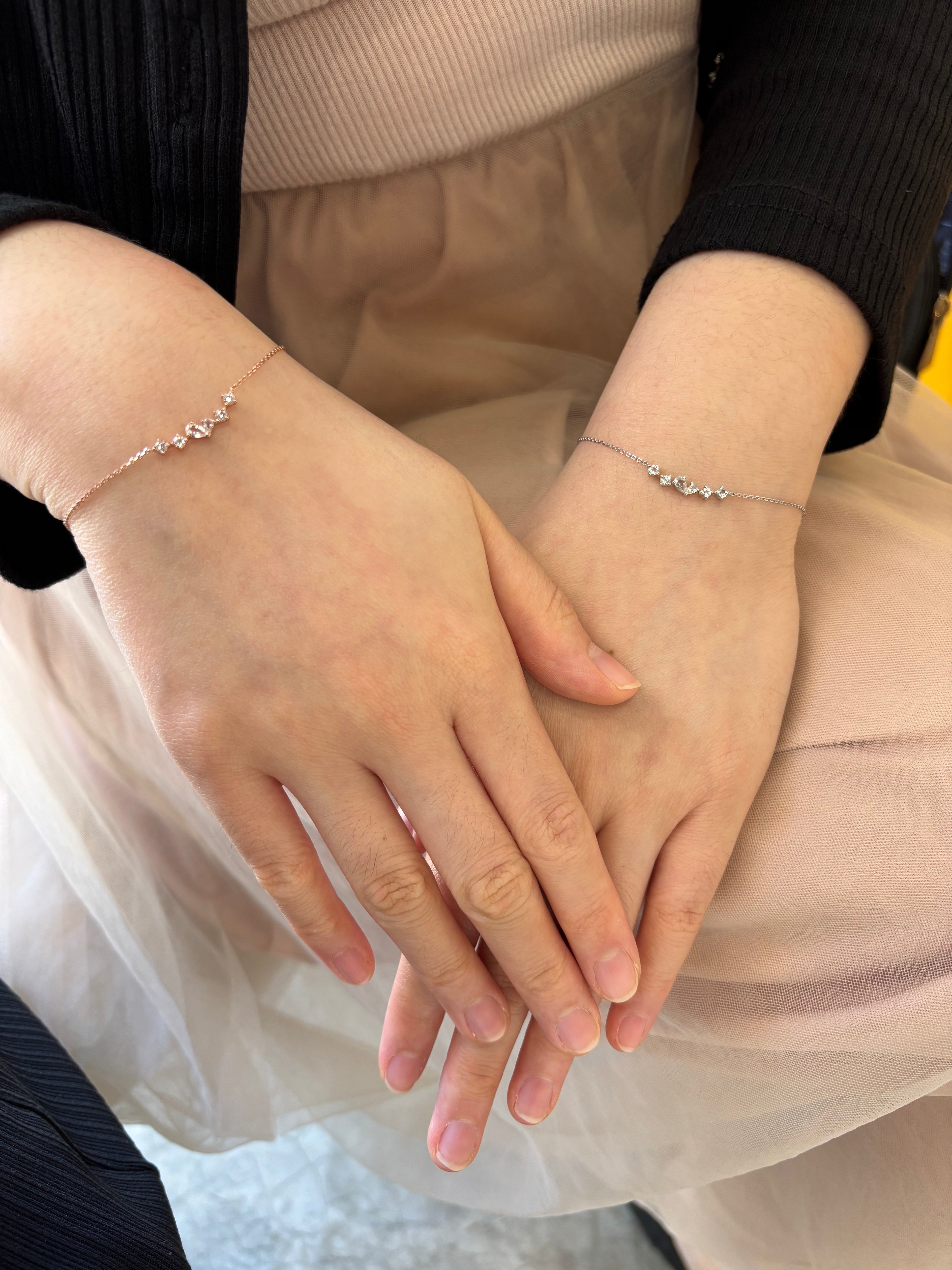 Twinkling Heart Bracelet- Silver