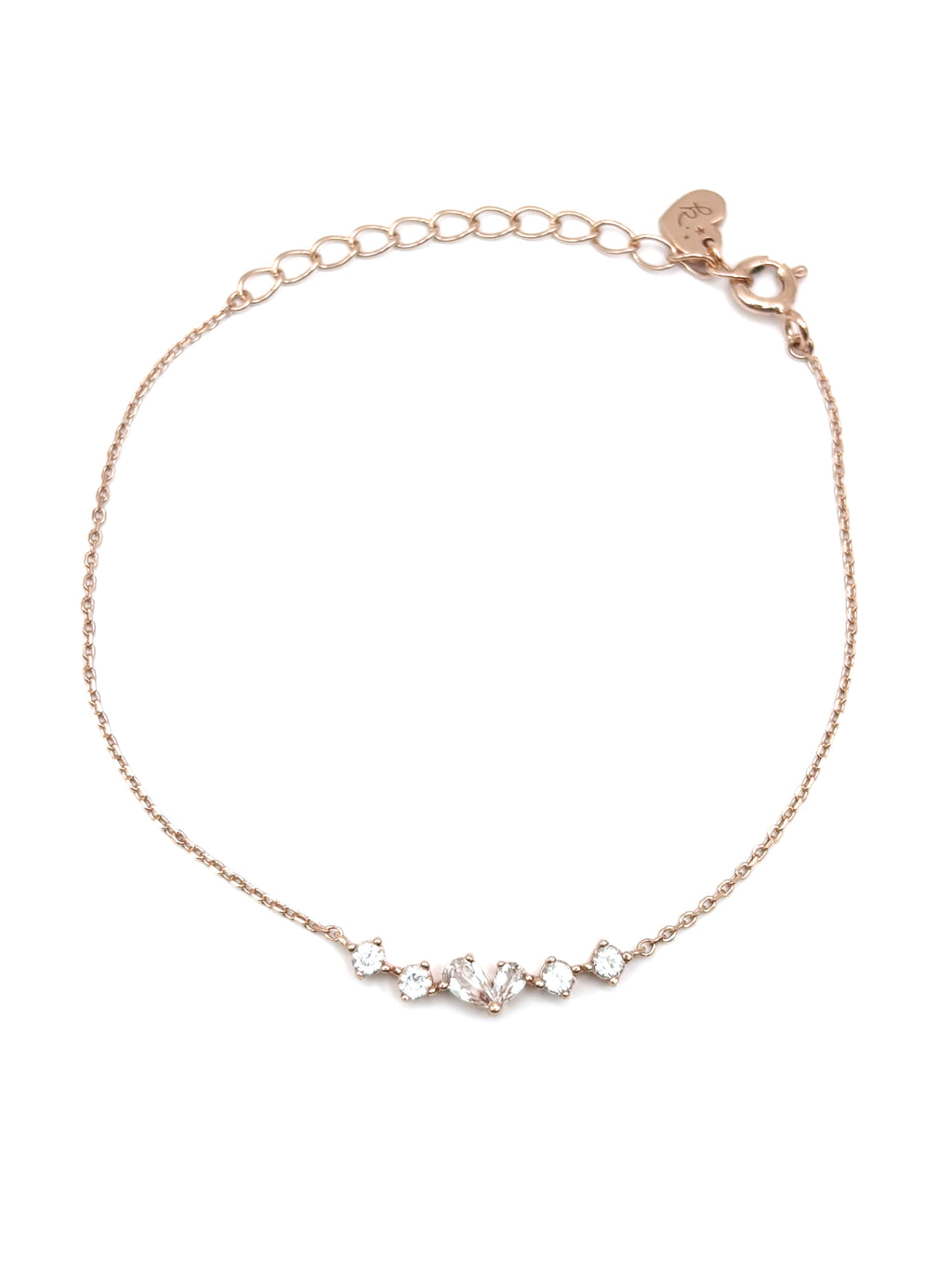Twinkling Heart Bracelet- Rose Gold