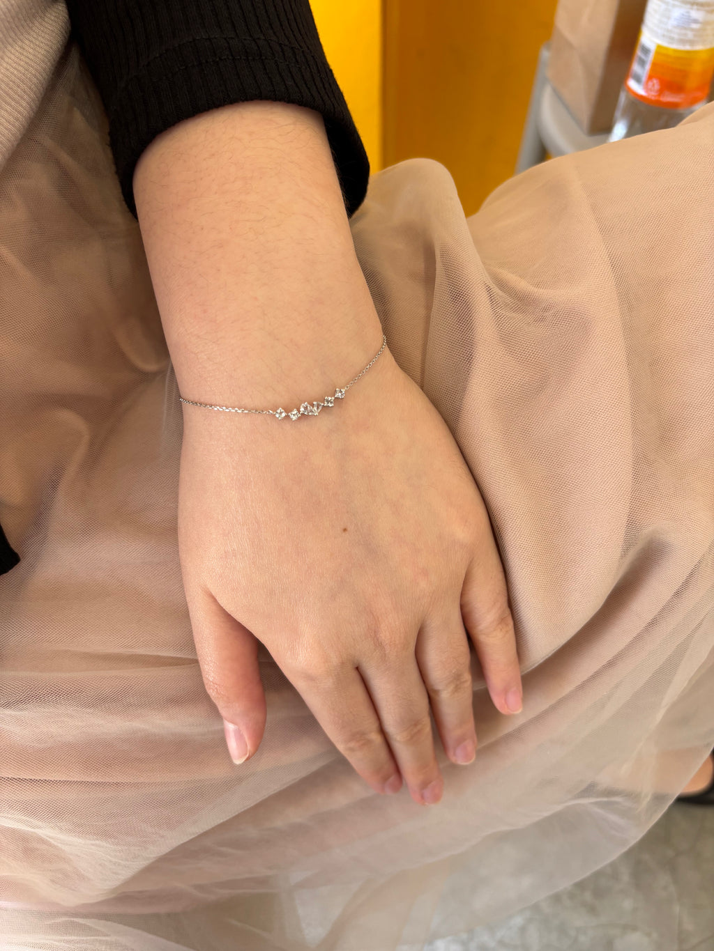 Twinkling Heart Bracelet- Silver