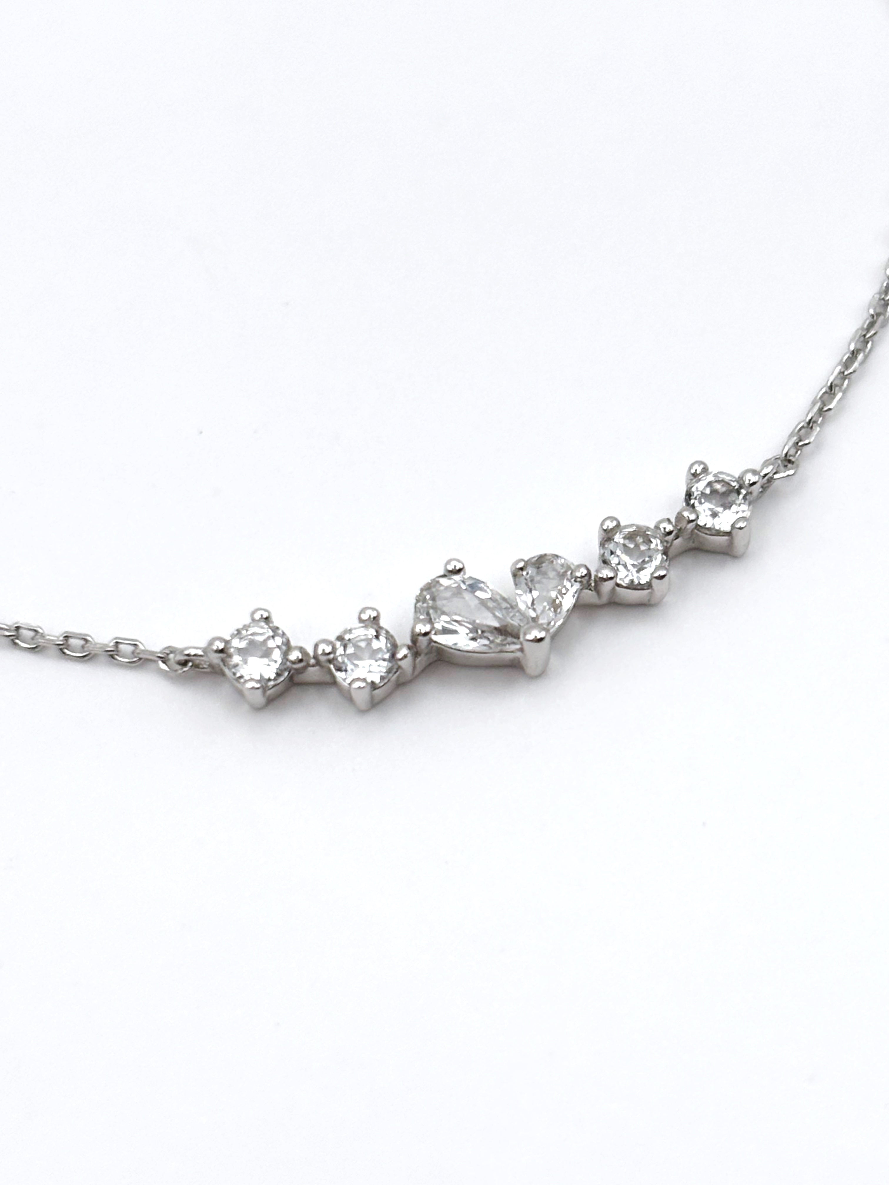 Twinkling Heart Bracelet- Silver