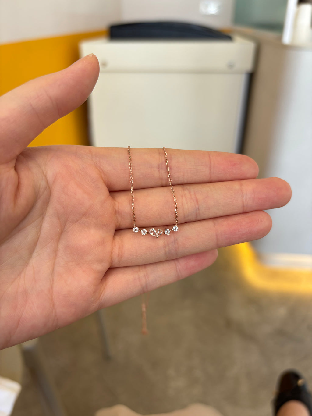 Twinkling Heart Necklace- Rose Gold