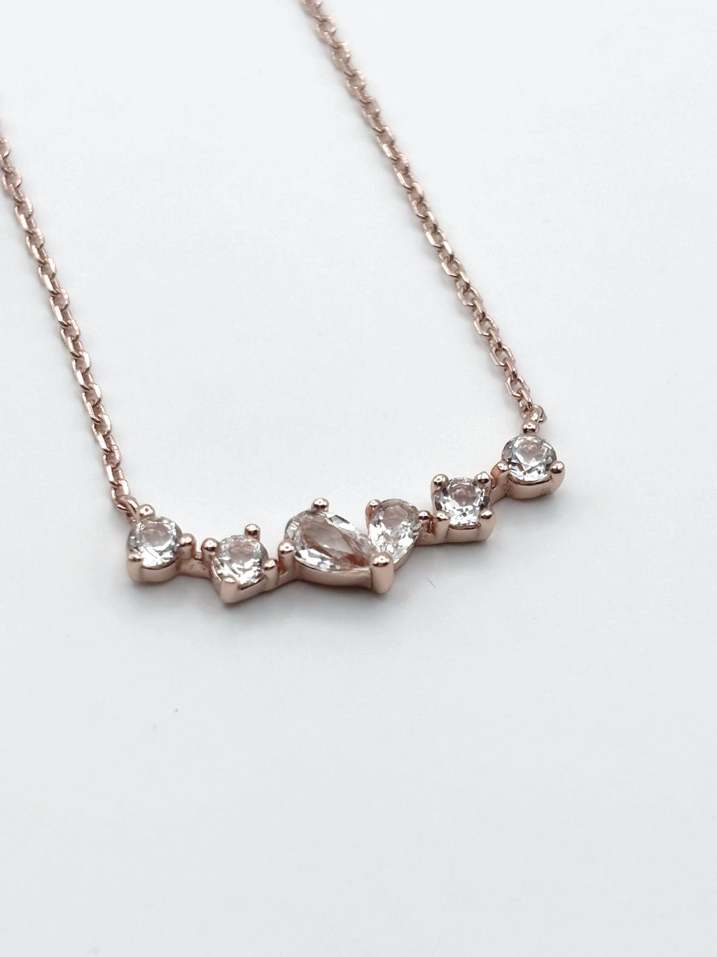 Twinkling Heart Necklace- Rose Gold