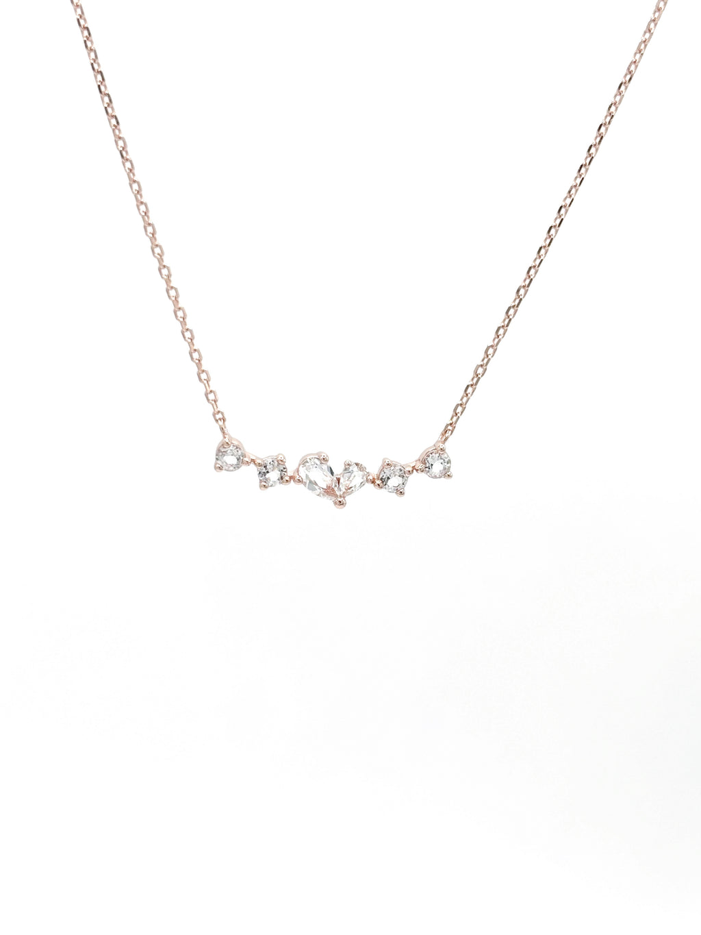 Twinkling Heart Necklace- Rose Gold